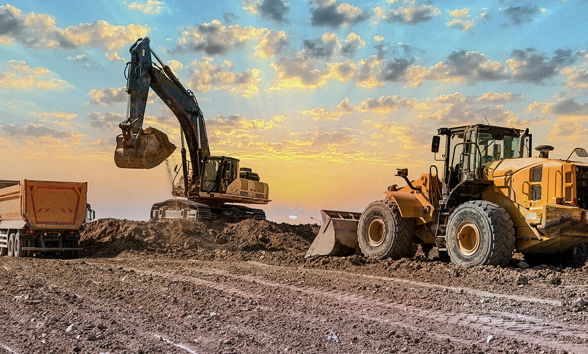 construction equipment working